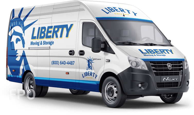 Liberty moving and storage van